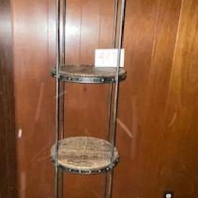 Lot 997 - Metal and Rattan Shelf
