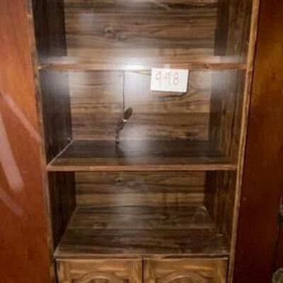 Lot 998 - Shelf unit with storage