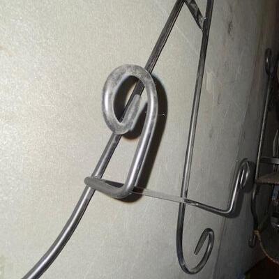 Lot 1001 - metal platter  holder