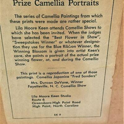 Lot #6  Nice Pair Vintage Camellia Portraits