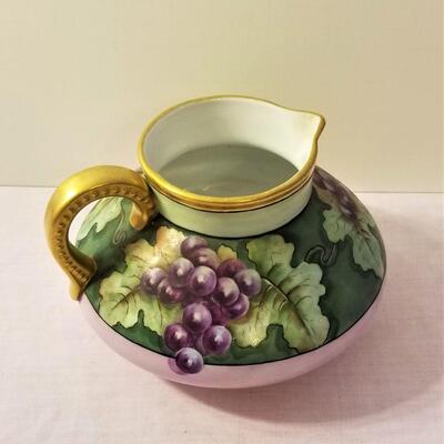Lot #8  Lovely Antique pitcher - grape motif