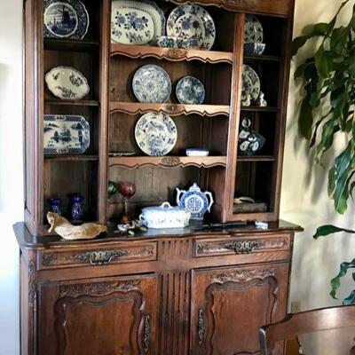Antique French provincial china hutch $1995
54 X 17 X 86