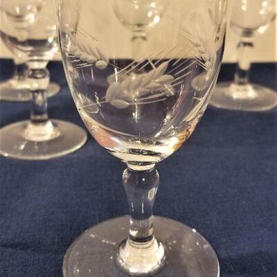 Lot #39  Seven Crystal Liqueur Glasses