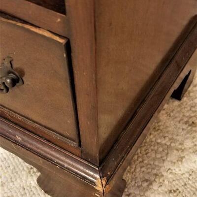 Lot #44  Vintage Mahogany Small Bookcase with drawer
