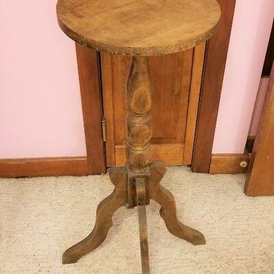 Lot #47  Wooden Plant Stand/Pedestal