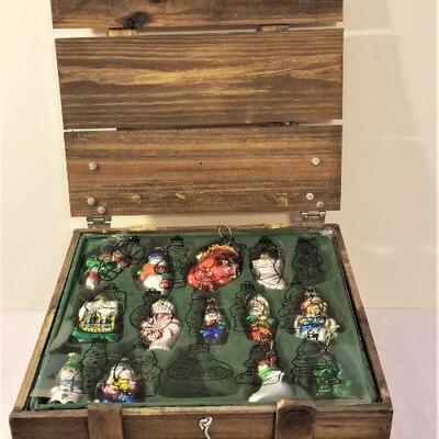 Lot #51  Thomas Paccione Set Christmas Ornaments