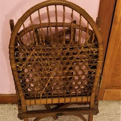 Lot #53 - Cool vintage item - SNO SHU Foldable Camp Chair, ca. 1920's.