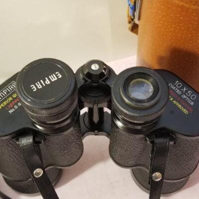 Lot #57  2 Pair Vintage Binoculars with Case