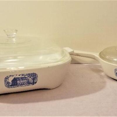 Lot #58  2 pieces Corning Ware in "Colonial" pattern