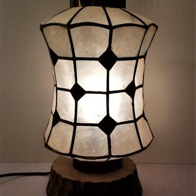 Lot #67  Vintage Mid Century Shell Table Lamp