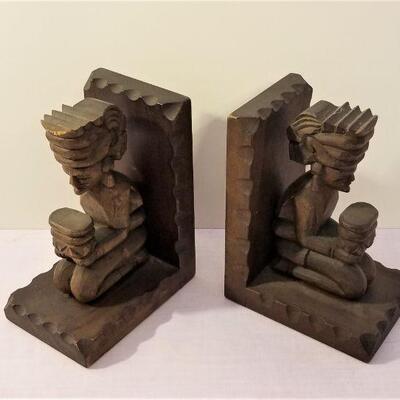 Lot #72  Pair "Tribal" Bookends