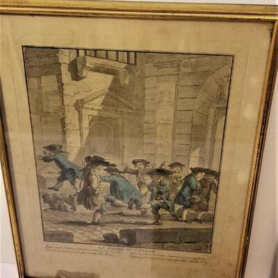 Lot #73  Interesting Lot of Three Antique French Engravings