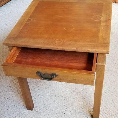 Lot #76  Kindel 1970's Lamp Table with Drawer