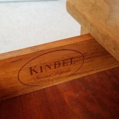 Lot #76  Kindel 1970's Lamp Table with Drawer
