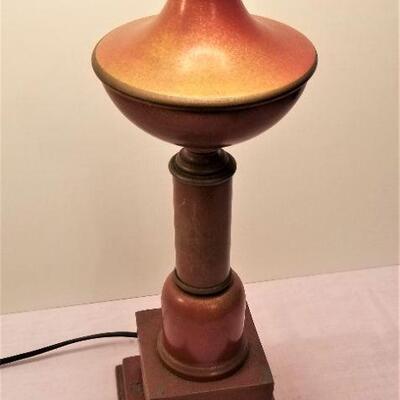 Lot #77  Vintage Tole Table Lamp