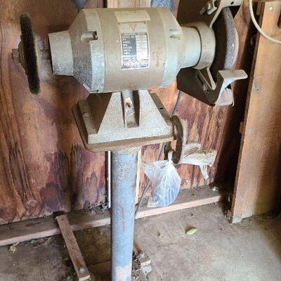 Chicago Power Tools 8" Grinder w/Stand