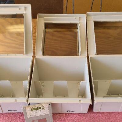 3 Fellowes Multi Media Boxes w/ Game