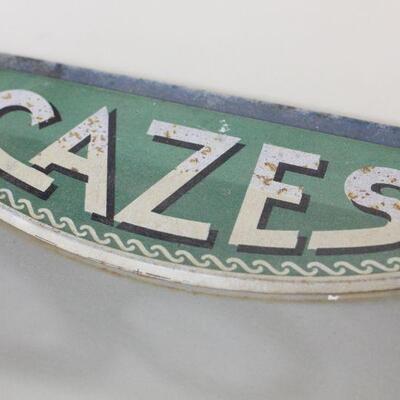 Lot 8 Antique French Biscuit Display Box Lid 'Cazes'