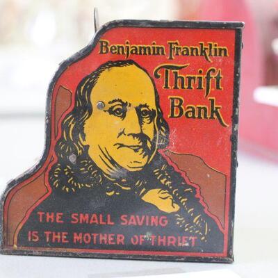 Lot 47 MARX Tin Benjamin Franklin Bank