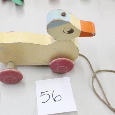 Lot 56 1930's Hustler Toy Wood Pull Duck Toy