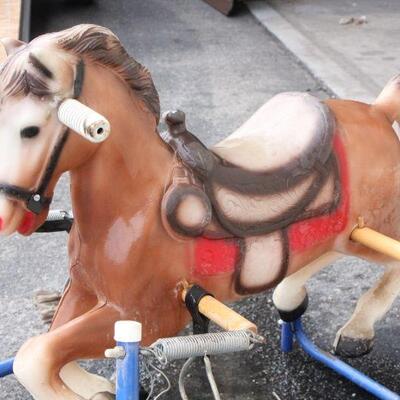 Lot 62 Vintage Rocking Horse Toy 