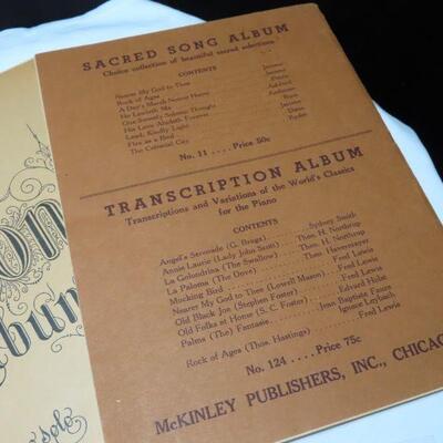 Antique Music books Lot #1