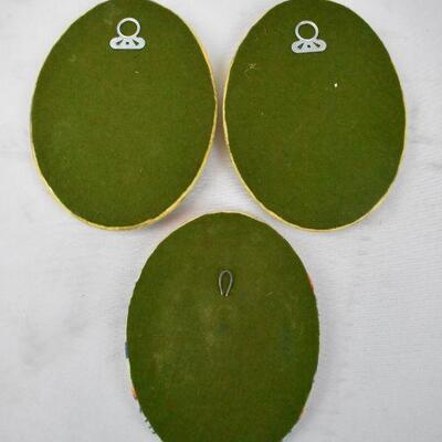 3 pc Oval Wall Decor - Vintage