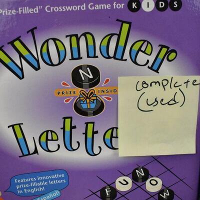 4 Board Games: Wonder Letters, 80s Game, Star Wars Monopoly Celestial Companions