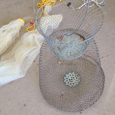 2 Casting Nets & Bait Basket