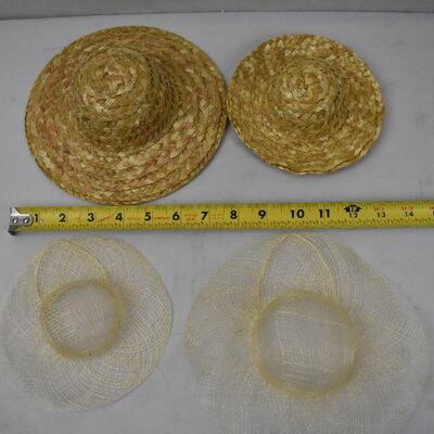 4 pc Hats for Dolls. Doll Size
