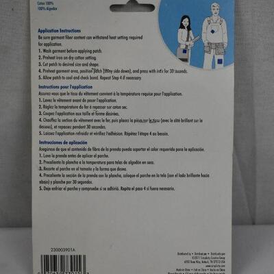 Bondex Iron-On Denim Patches - Value Pack (22 total pieces) - 100% Cotton
