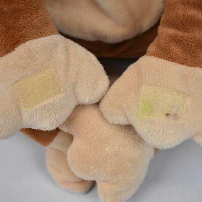 Basket of Stuffies w/ Velcro: 1 dog, 1 frog, 1 monkey (has tear in armpit)
