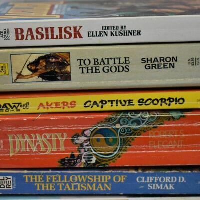 10 Paperback Fantasy Fiction Books: Basilisk -to- Werebeasts
