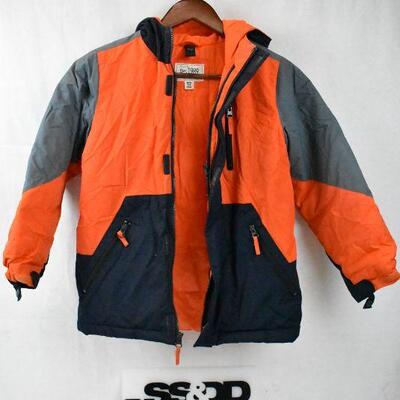 Children's Place Winter Coat size M/M 7/8 Orange/Gray/Navy