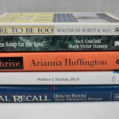 5 Self-Help Brain Books: Dare to be 100 -to- Total Recall