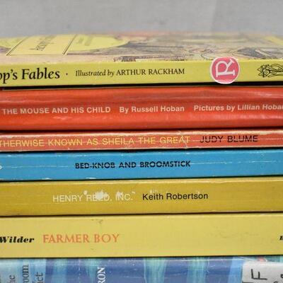 10 Books, Children's Classics: Aesop's Fables -to- Pippi Goes on Board