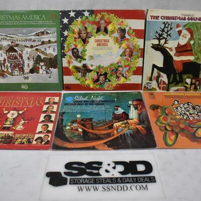 6 Christmas Albums on Vinyl: Christmas America -to- Something Festive! - Vintage
