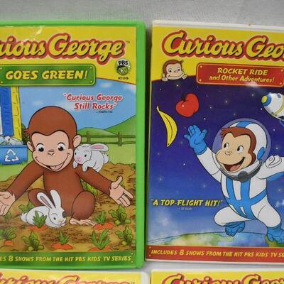 4 Curious George TV on DVD: Goes Green -to- Zoo Night