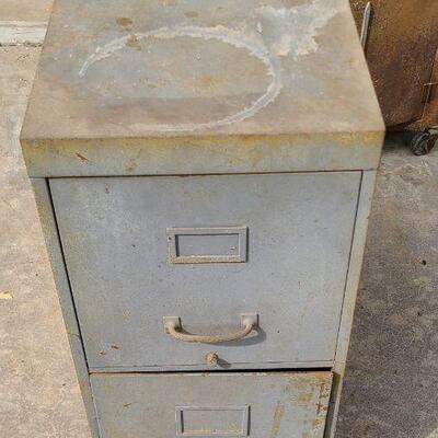 Metal 2 Drawer File Cabinet