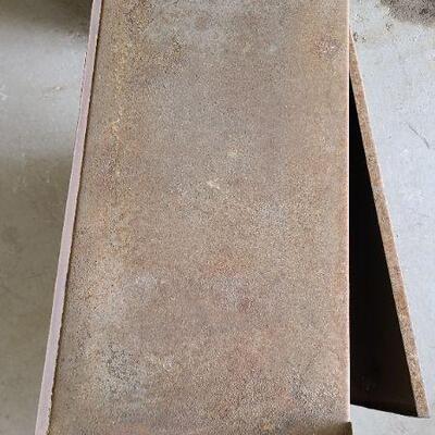 Vintage Metal 2 Shelf Rolling Cabinet