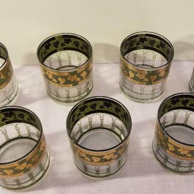 Lot #81  Lot of Six Mid-Century Bar Glasses