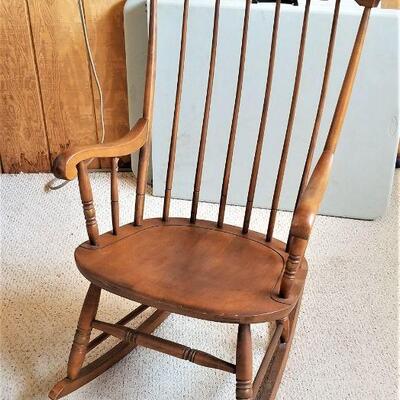 Lot #83  1970's Hitchcock Rocker - Maple