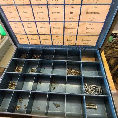 Vintage Bowman 6 Drawer Metal Small Parts Toolbox