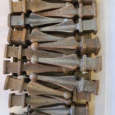 34 Metal Spearhead Finial/Fence Toppers