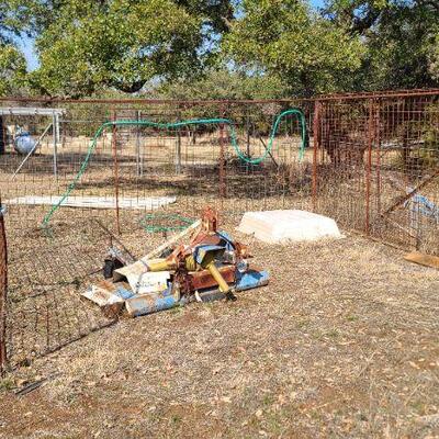 4 Heavy Duty Metal Fence Panels