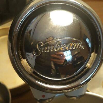 Sunbeam Mixer, Cake Pans, Bowls