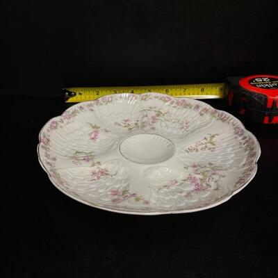 Floral Oyster Plate