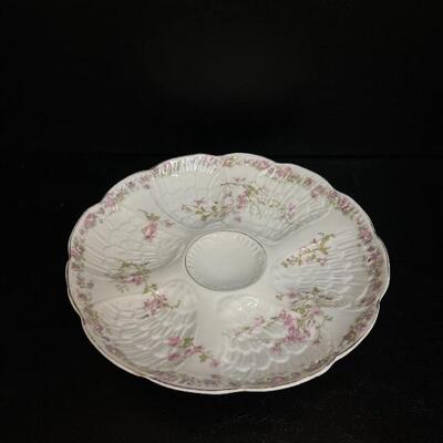 Floral Oyster Plate
