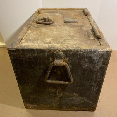 Lot# 123 Super Heavy Steel Storage Box 