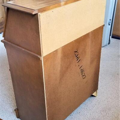 Lot #99 Vintage Drop Leaf Desk - Chest of Drawers
